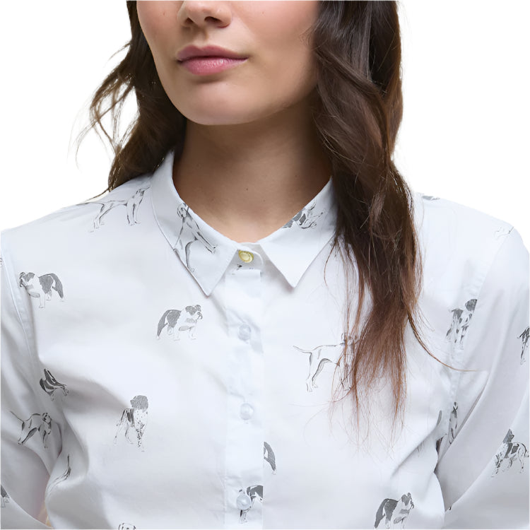 Barbour Ladies Brambles Shirt - Dog Print
