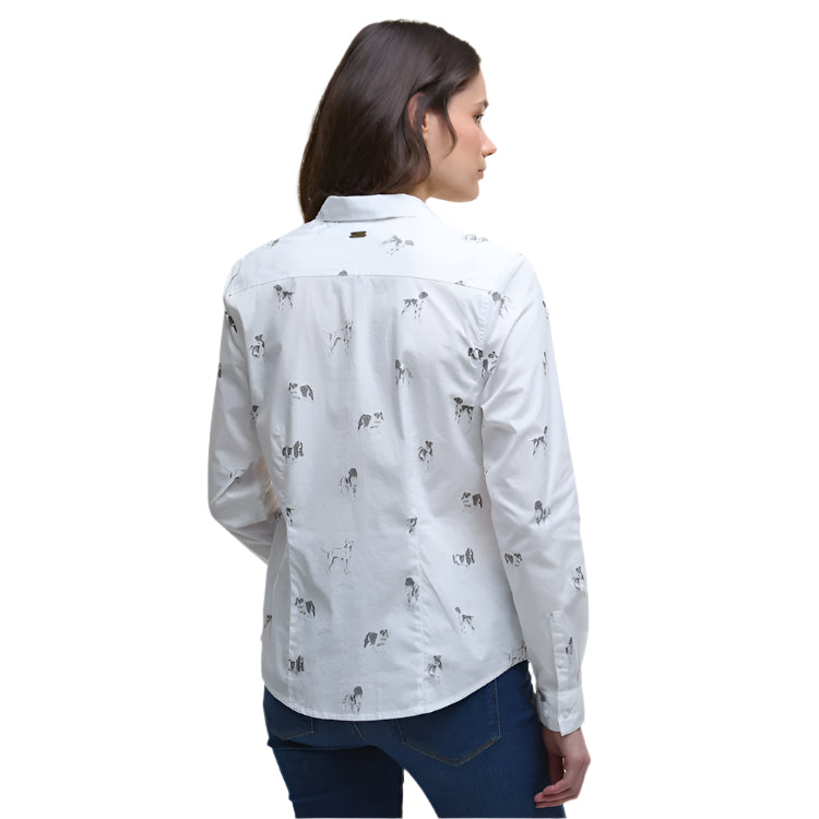 Barbour Ladies Brambles Shirt - Dog Print