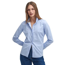Barbour Ladies Derwent Shirt - Pale Blue/Hessian Tartan