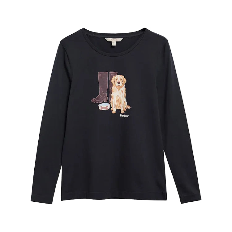 Barbour Ladies Hedley T-Shirt - Dark Navy
