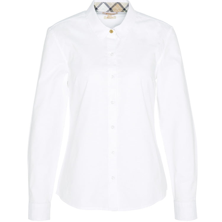 Barbour Ladies Lavender Shirt - White