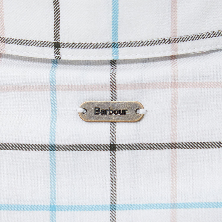 Barbour Ladies Triplebar Check Shirt - Cloud/Olive