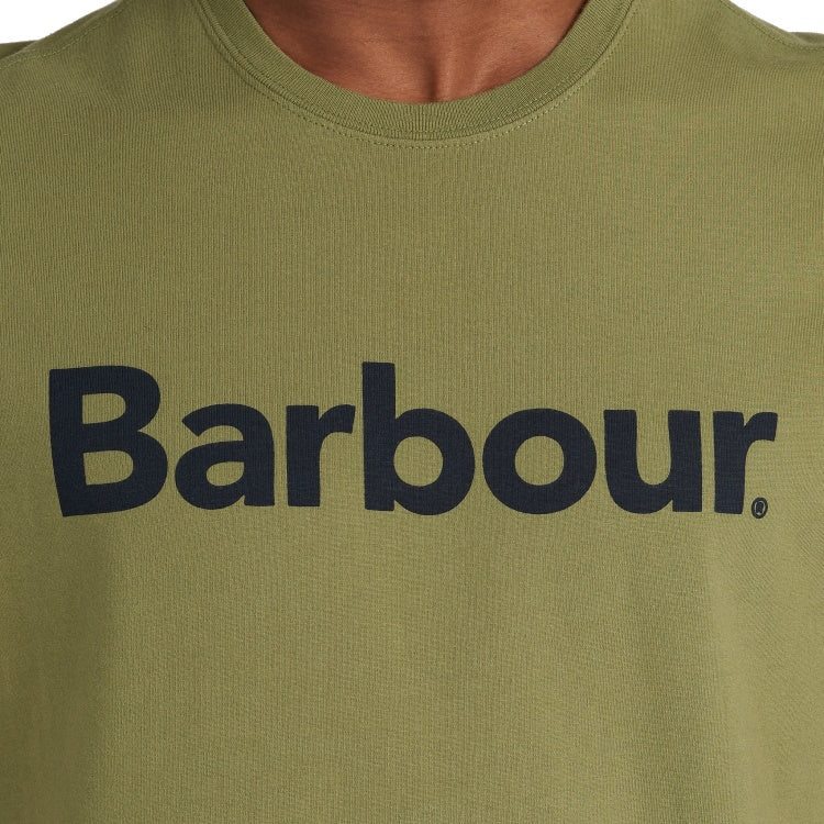 Barbour Logo Tee Shirt - Burnt Olive
