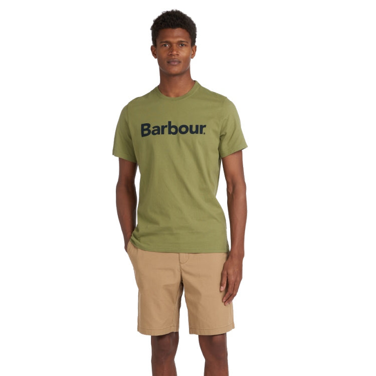 Barbour Logo Tee Shirt - Burnt Olive
