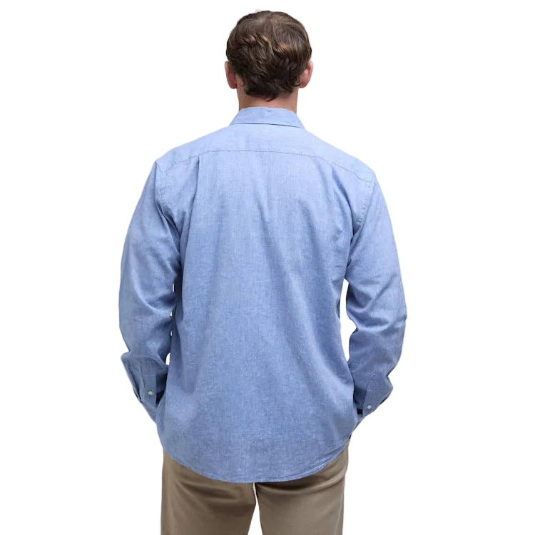Barbour Nelson Linen Blend Regular Shirt - Blue