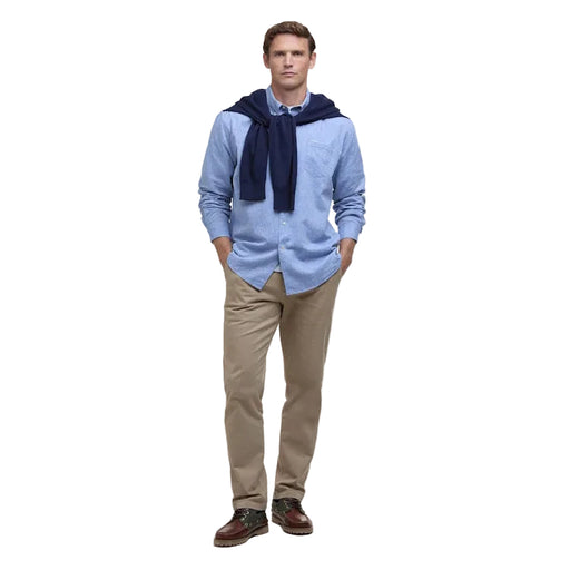 Barbour Nelson Linen Blend Regular Shirt - Blue