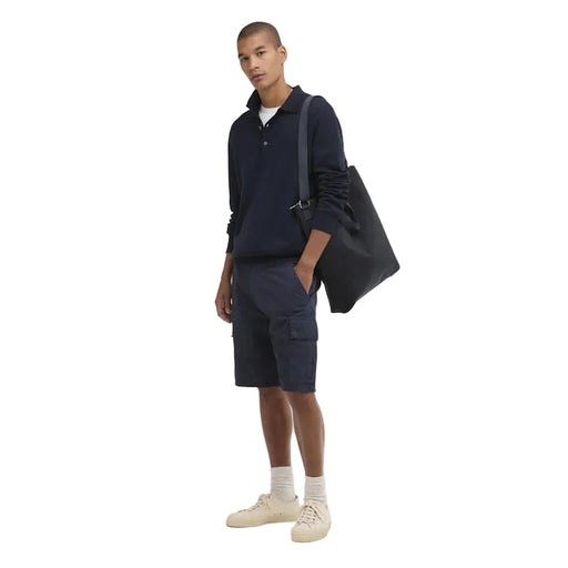 Barbour Pima Cotton Knitted Polo Shirt - Navy