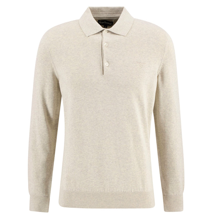 Barbour Pima Cotton Knitted Polo Shirt - Neutral