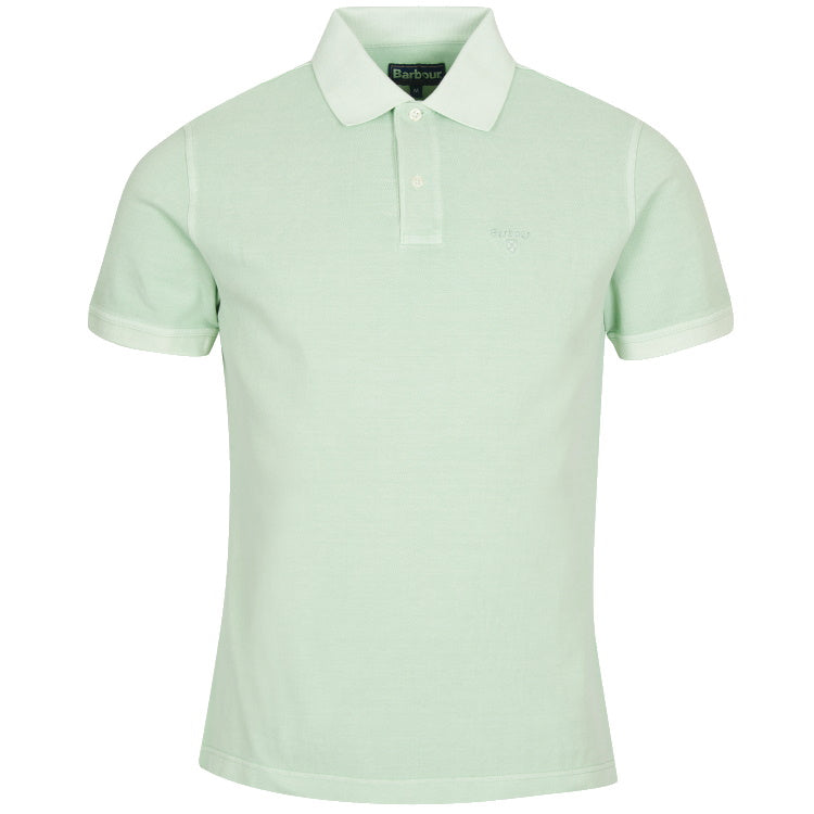 Barbour Washed Sports Polo - Dusty Mint