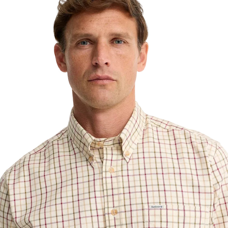 Barbour Sporting Tattersall Shirt - Red/Khaki