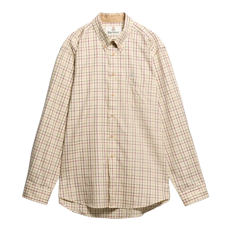 Barbour Sporting Tattersall Shirt - Red/Khaki