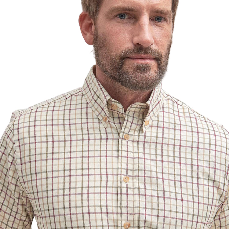 Barbour Sporting Tattersall Shirt - Red/Khaki