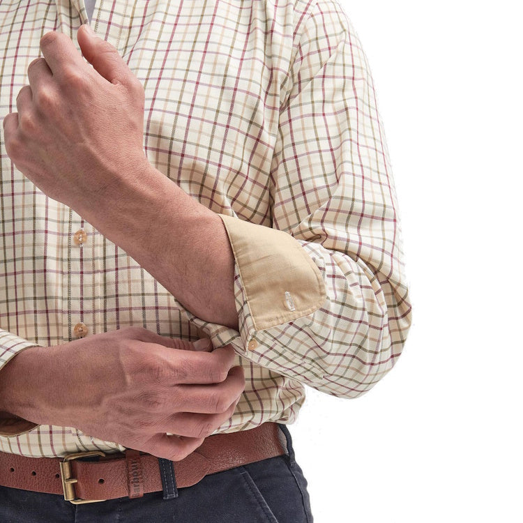 Barbour Sporting Tattersall Shirt - Red/Khaki