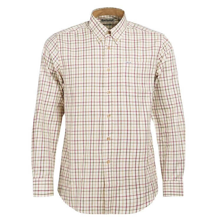 Barbour Sporting Tattersall Shirt - Red/Khaki