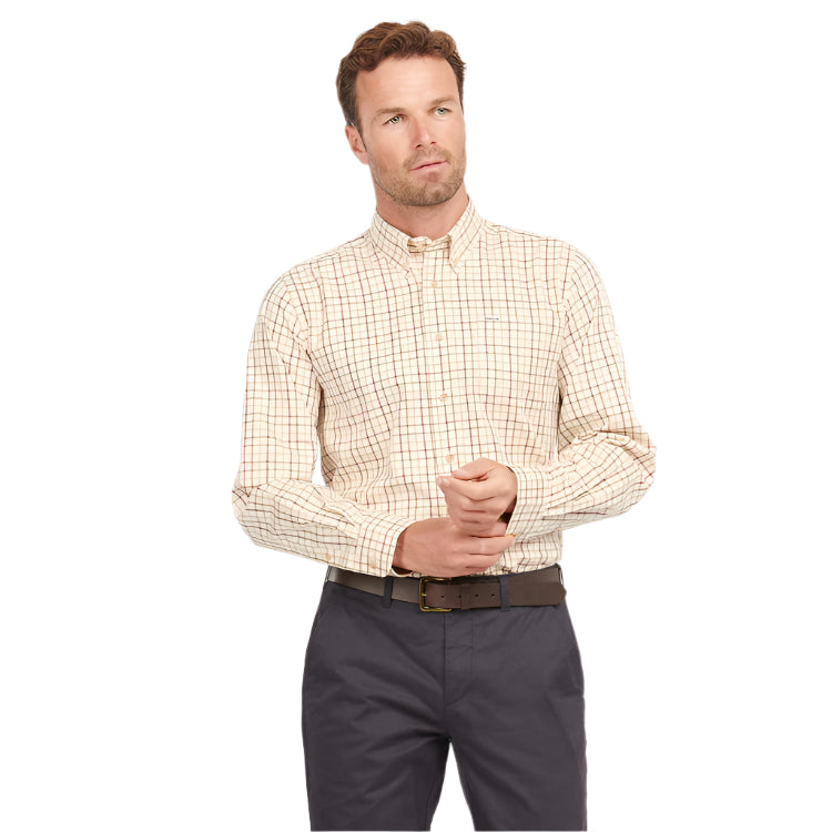 Barbour Sporting Tattersall Shirt - Red/Khaki