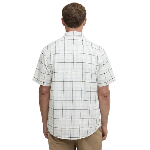 Barbour Glover Short Sleeved Linen Blend Regular Fit Shirt - Heritage Blue