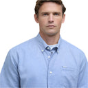Barbour Nelson Short Sleeved Linen Blend Regular Fit Shirt - Blue
