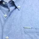 Barbour Nelson Short Sleeved Linen Blend Regular Fit Shirt - Blue