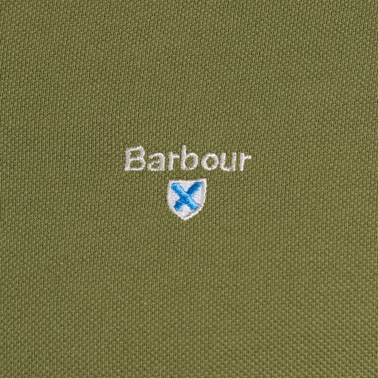 Barbour Tartan Pique Polo Shirt - Burnt Olive