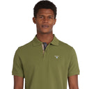 Barbour Tartan Pique Polo Shirt - Burnt Olive