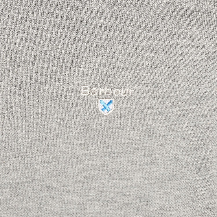 Barbour Tartan Pique Polo Shirt - Grey Marl