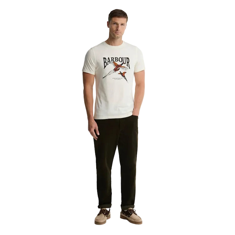 Barbour Pheasant Tee - Whisper White
