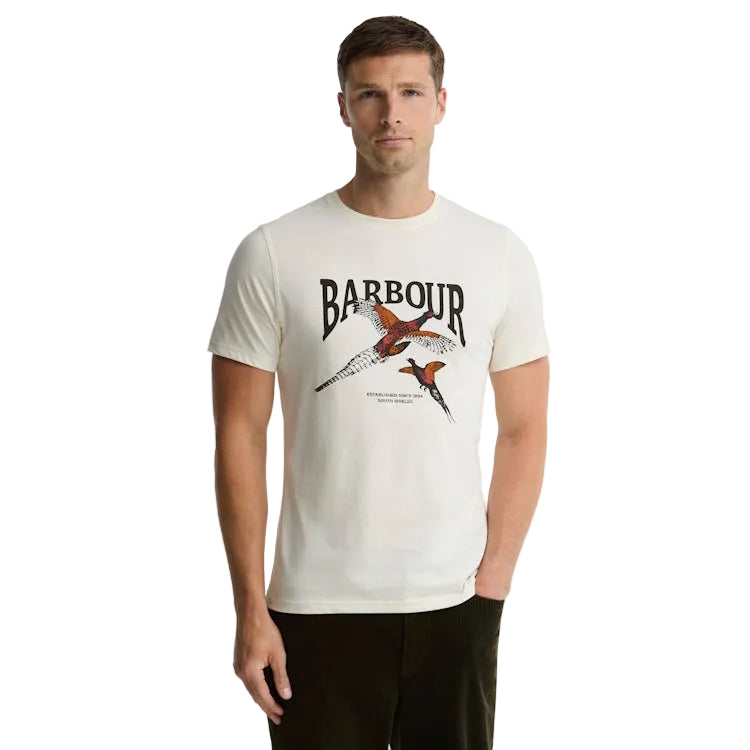 Barbour Pheasant Tee - Whisper White