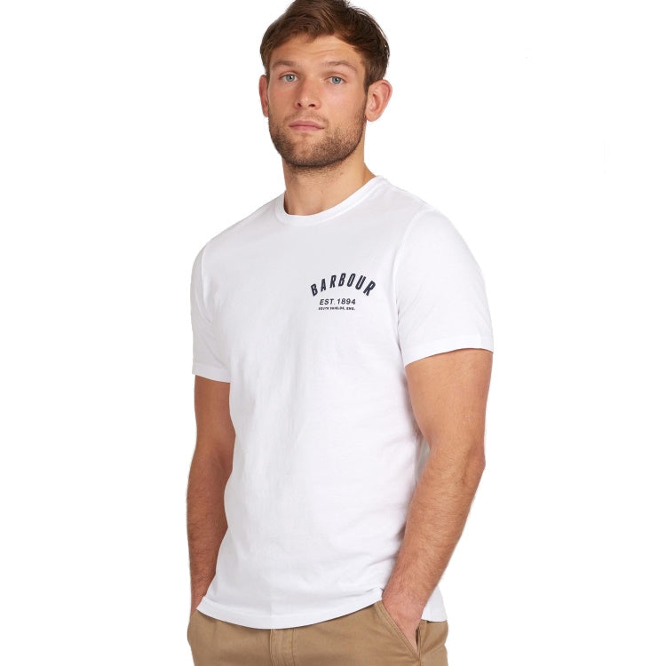 Barbour Preppy Tee Shirt - White - John Norris