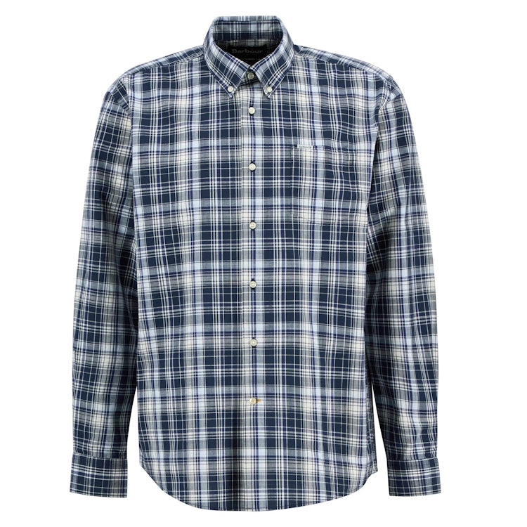 Barbour Witton Checked Regular Shirt - Navy