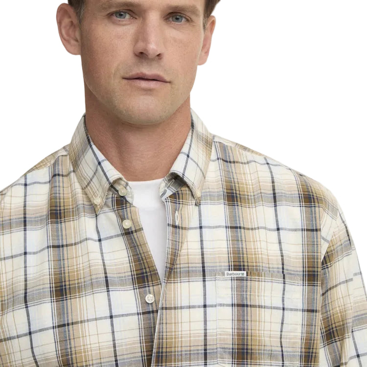 Barbour Witton Checked Regular Shirt - Whisper White