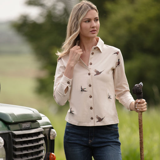 Gunner and Hound Ladies Wildfowl Country Shirt - Pheasant & Duck