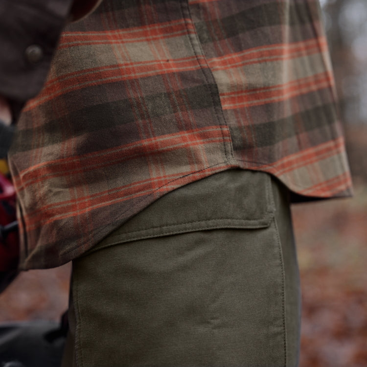 Harkila Aivak Long Sleeve Shirt - Autumn Orange Check