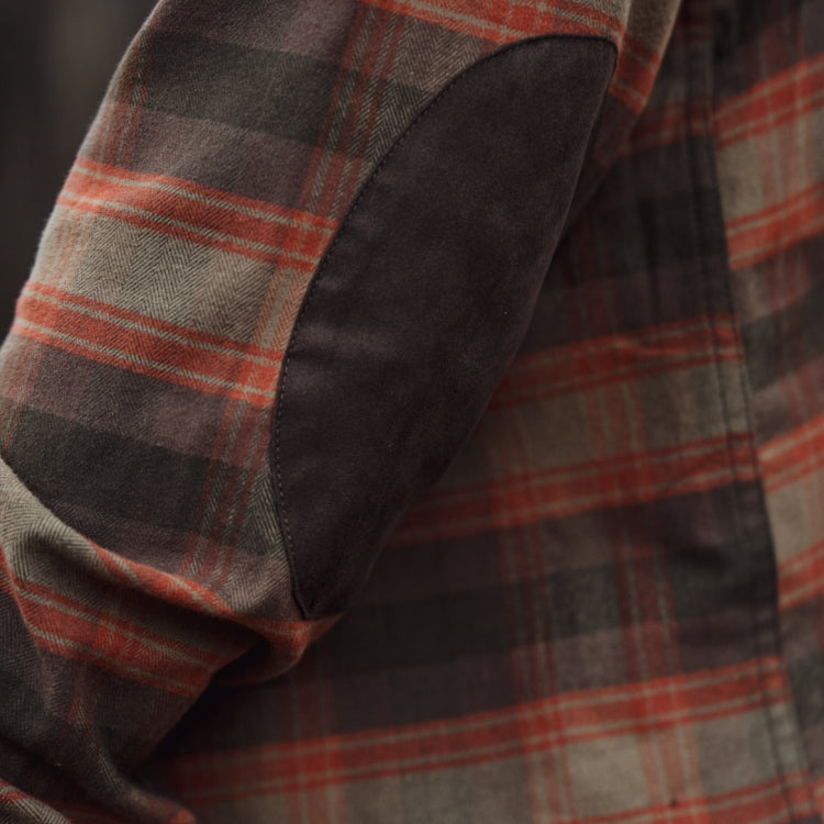 Harkila Aivak Long Sleeve Shirt - Autumn Orange Check