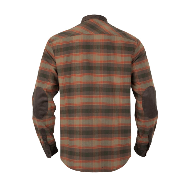 Harkila Aivak Long Sleeve Shirt - Autumn Orange Check
