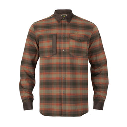 Harkila Aivak Long Sleeve Shirt - Autumn Orange Check