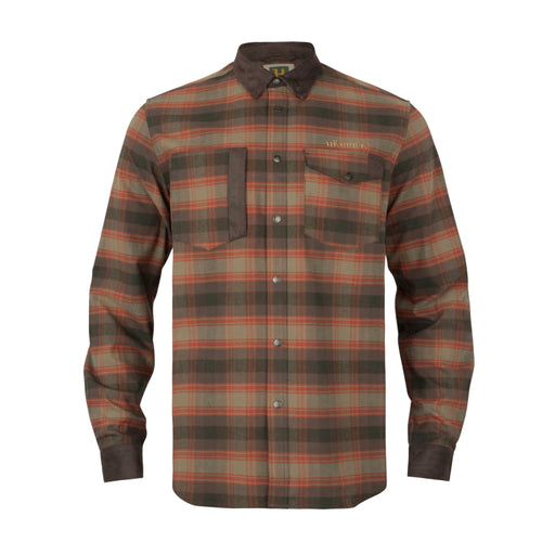 Harkila Aivak Long Sleeve Shirt - Autumn Orange Check