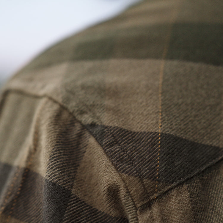 Harkila Asmund L/S Shirt - Beech Green Check