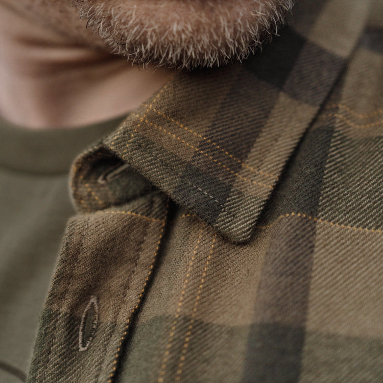 Harkila Asmund L/S Shirt - Beech Green Check