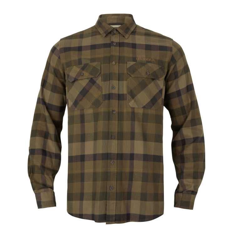 Harkila Asmund L/S Shirt - Beech Green Check