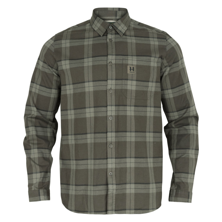 Harkila Fjell L/S Shirt - Green Check