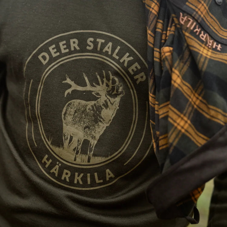 Harkila Game L/S T-Shirt - Willow Green Stag