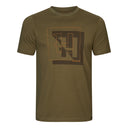 Harkila H-Logo S/S T-Shirt - Dark Olive