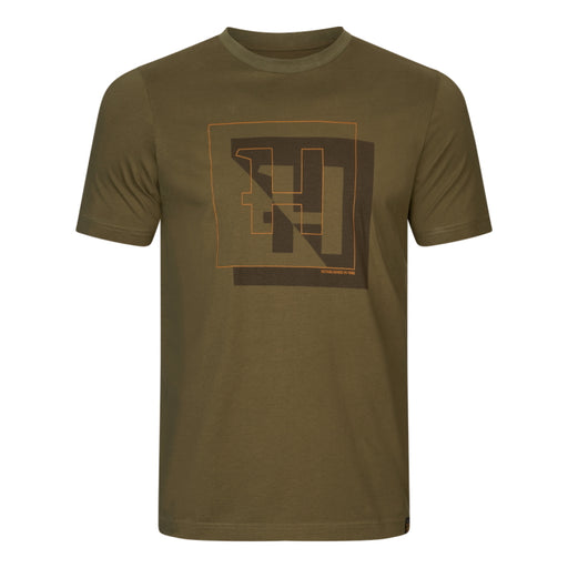 Harkila H-Logo S/S T-Shirt - Dark Olive