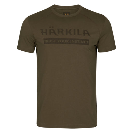 Harkila Logo S/S T-Shirt - Willow Green