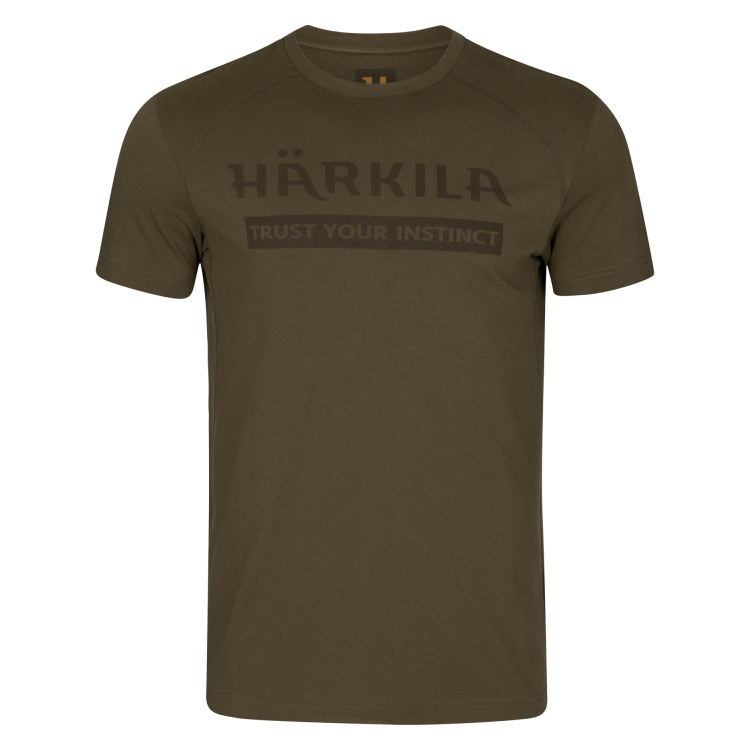 Harkila Logo S/S T-Shirt - Willow Green