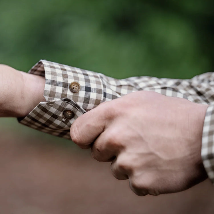 Harkila Milford Shirt - Blue Beige Check