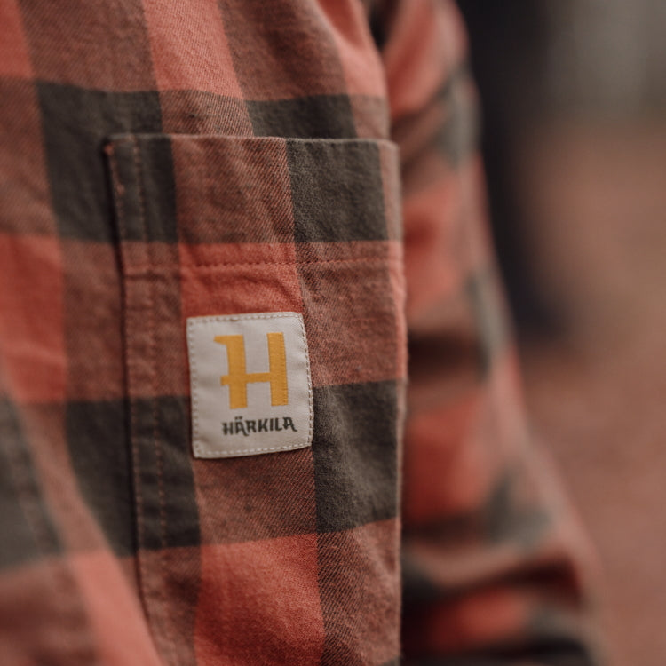 Harkila Scandinavian L/S Shirt - Autumn Orange Check