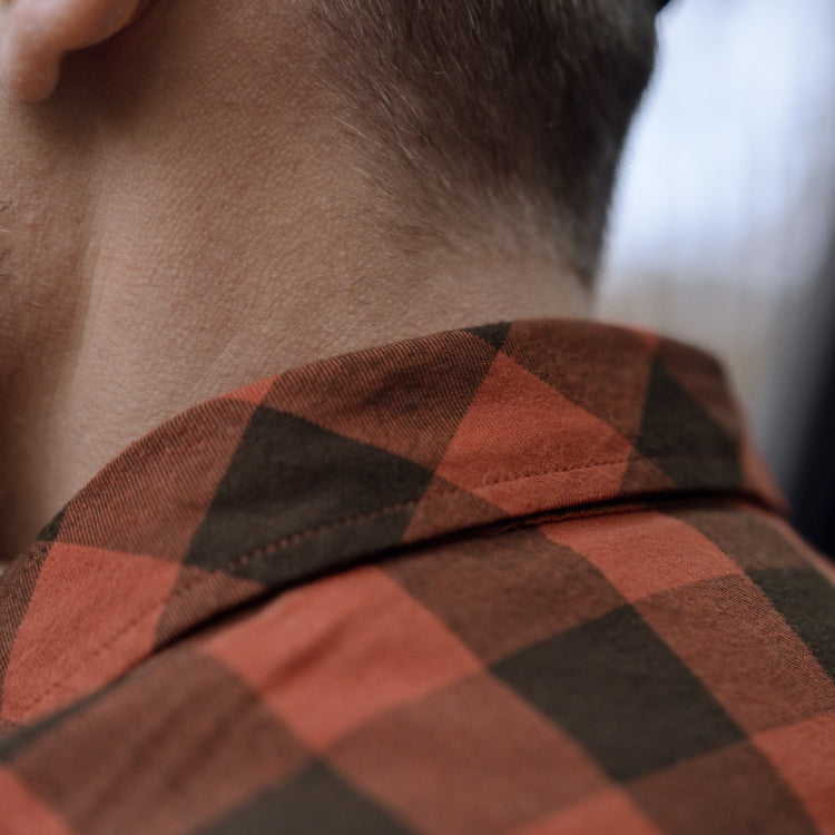 Harkila Scandinavian L/S Shirt - Autumn Orange Check