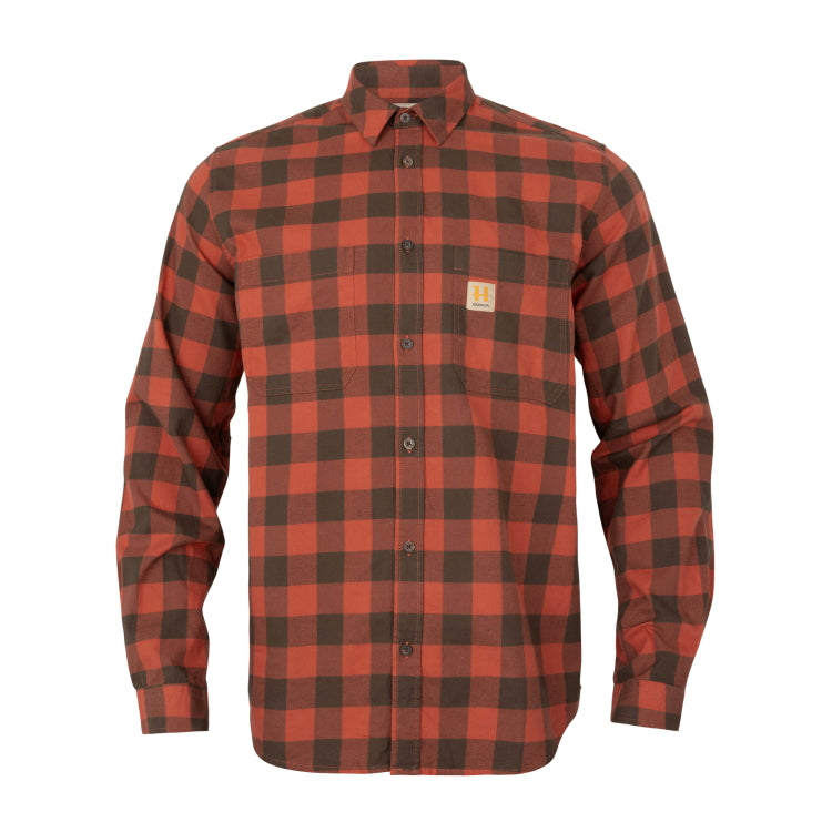 Harkila Scandinavian L/S Shirt - Autumn Orange Check