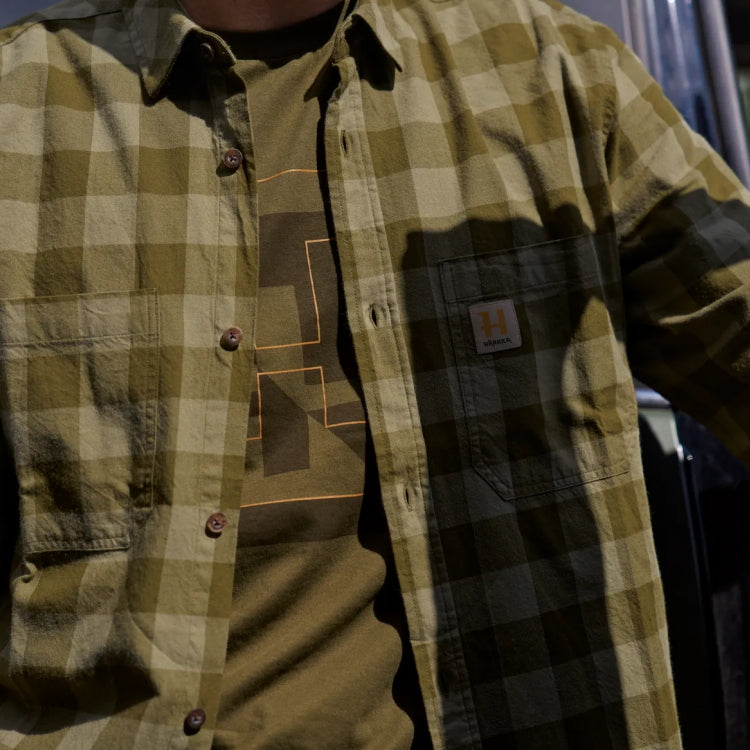 Harkila Scandinavian L/S Shirt - Dark Olive Check